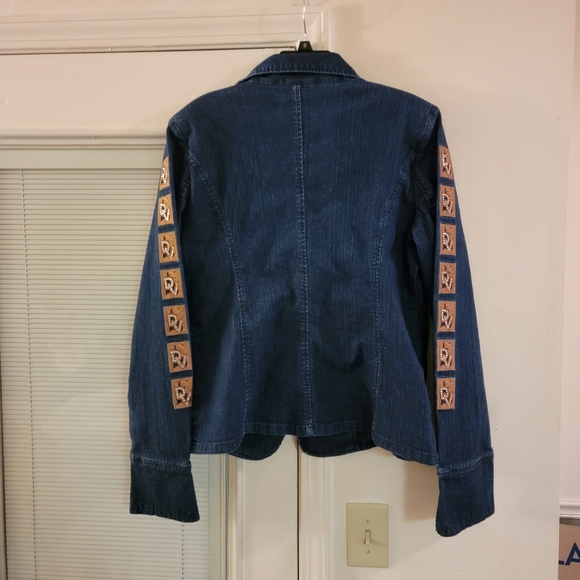 DV jeans by Donna Vinci Denim Jacket Size 14 - Picture 4 of 10